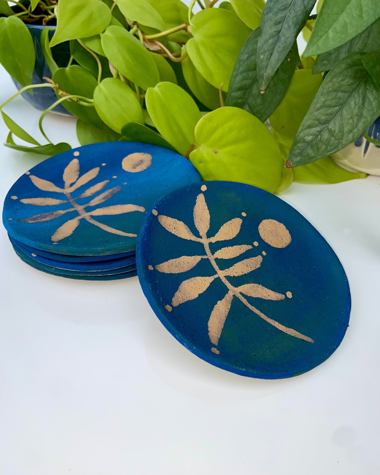 Moonlight - Ceramic Dish with Gold Luster