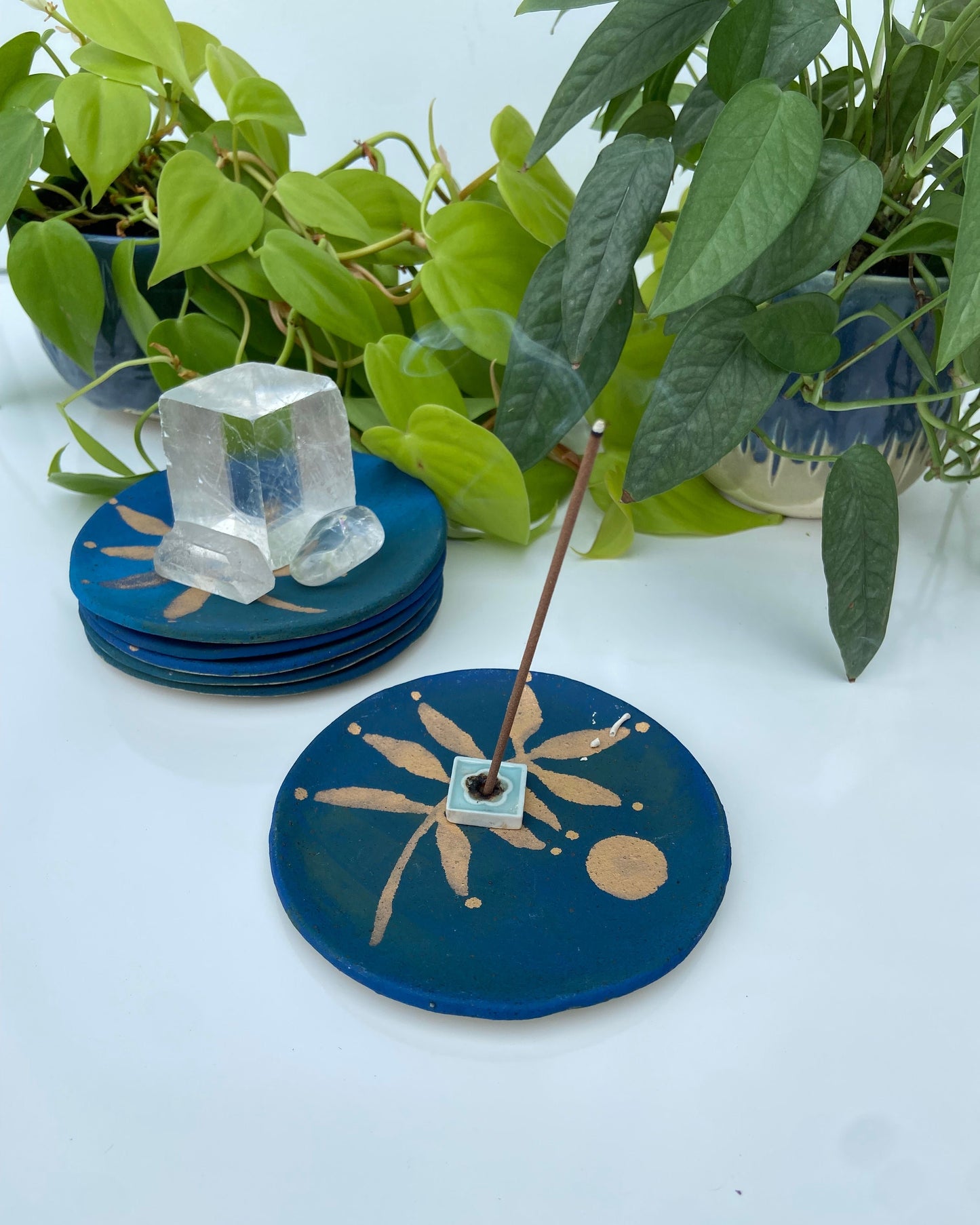 Moonlight - Ceramic Dish with Gold Luster
