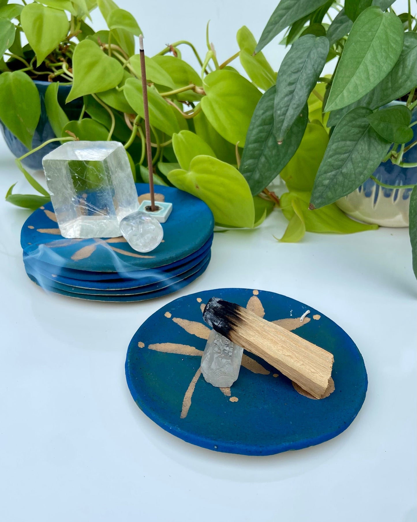 Moonlight - Ceramic Dish with Gold Luster