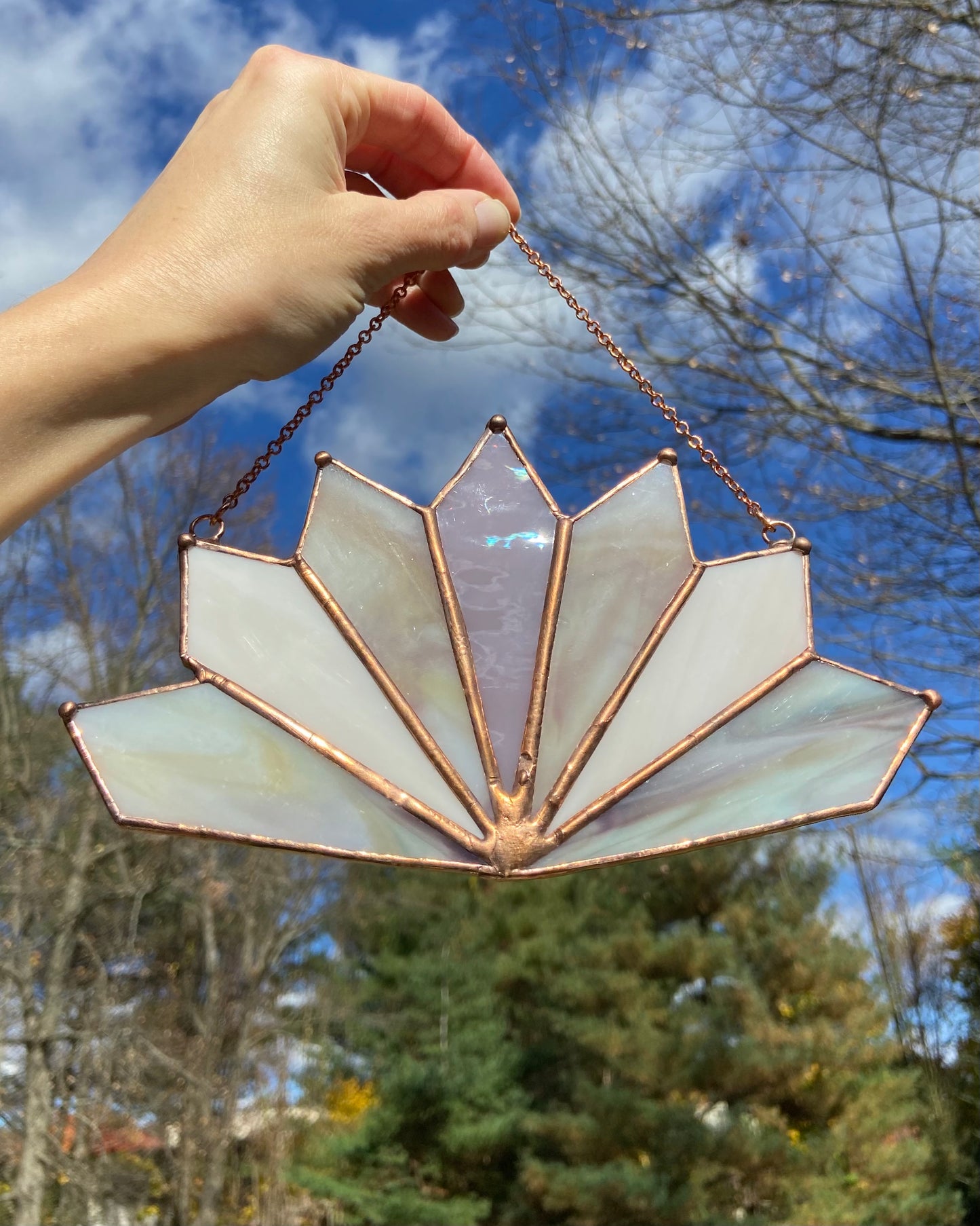 Blush Lotus Suncatcher #1
