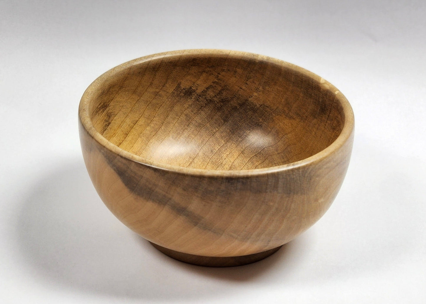 Red maple wood bowl with tung oil