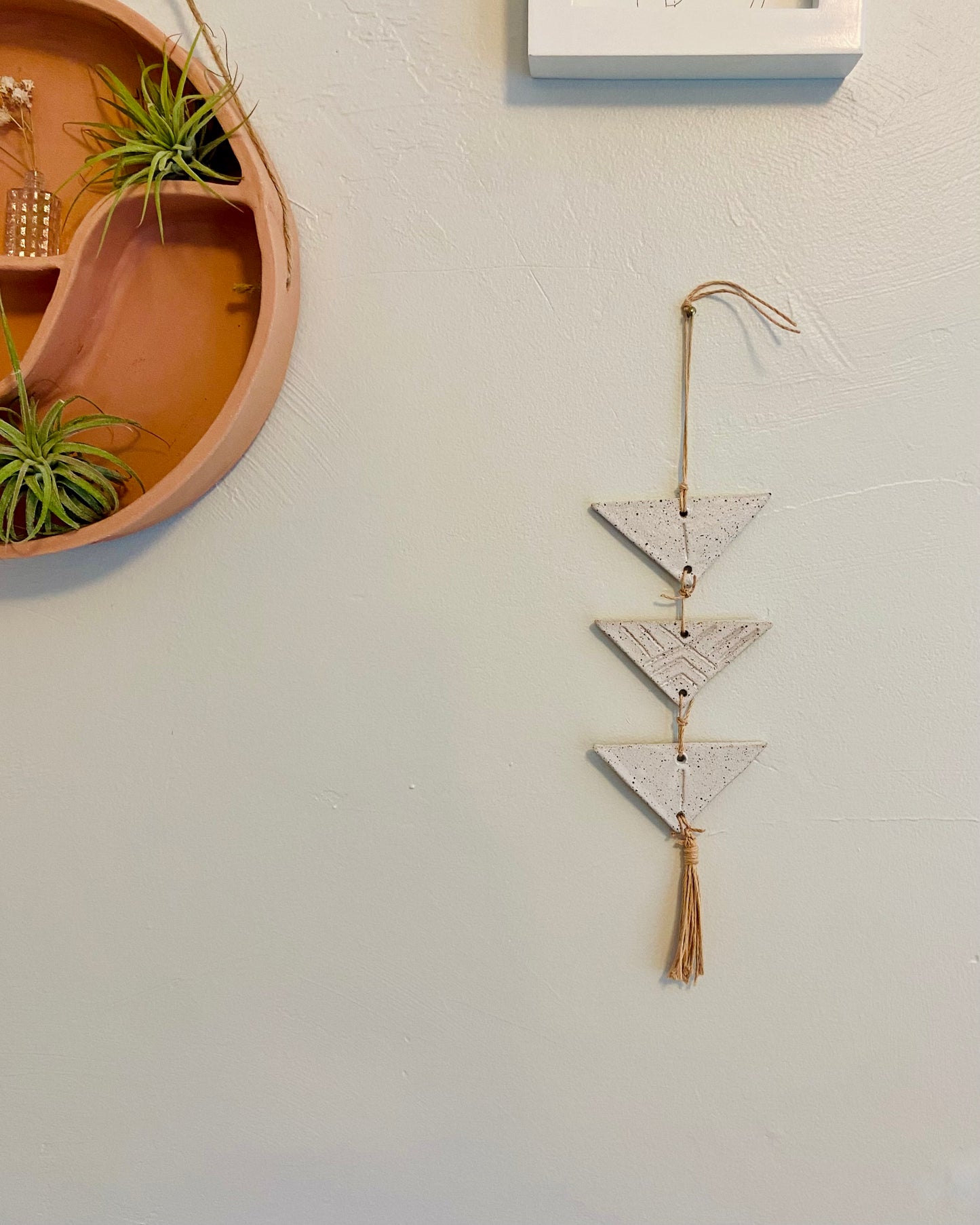 Ceramic Wall Hanging - Small Triangles