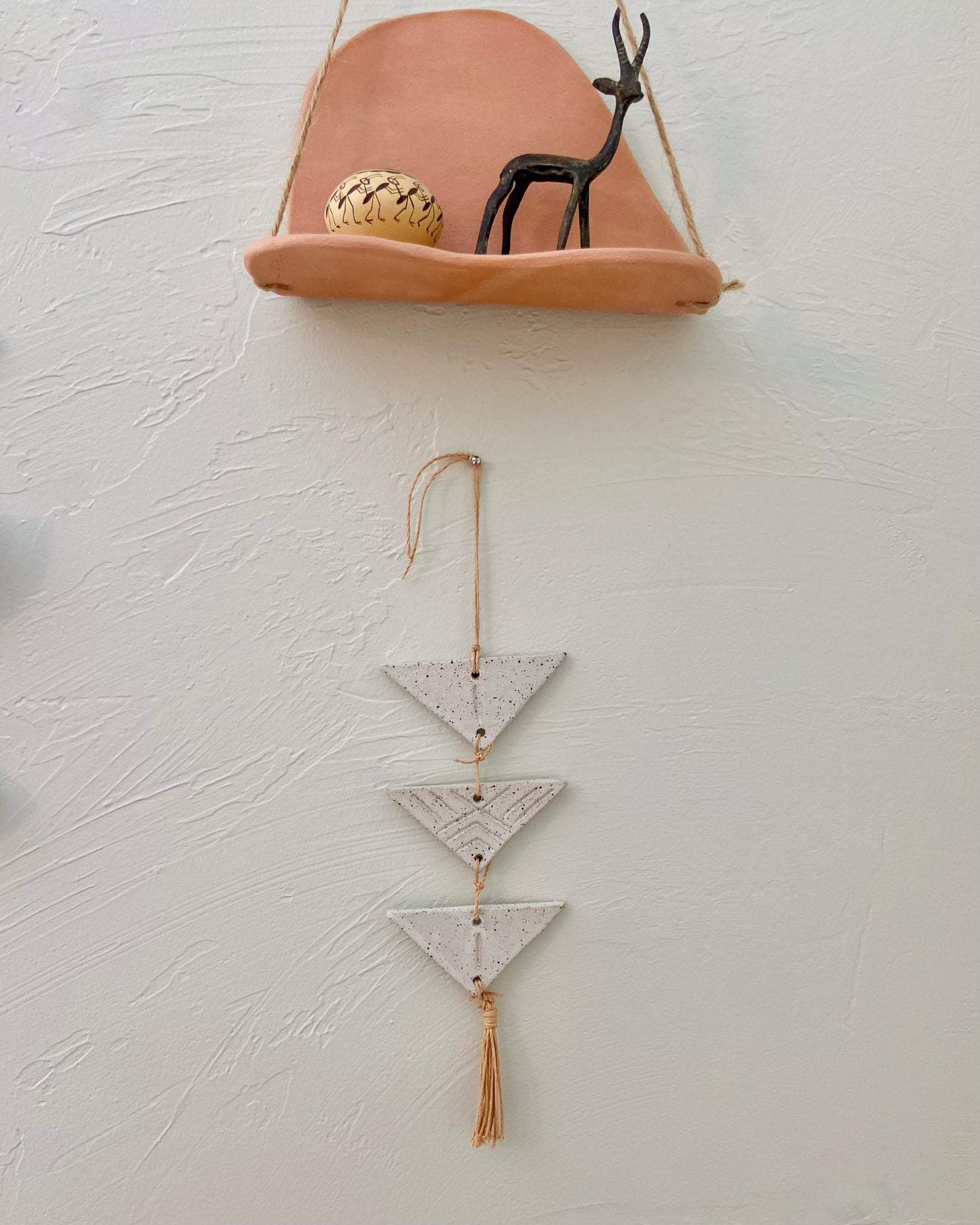 Ceramic Wall Hanging - Small Triangles