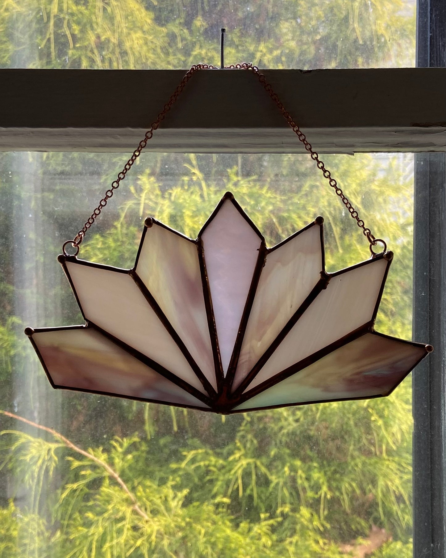 Blush Lotus Suncatcher #2