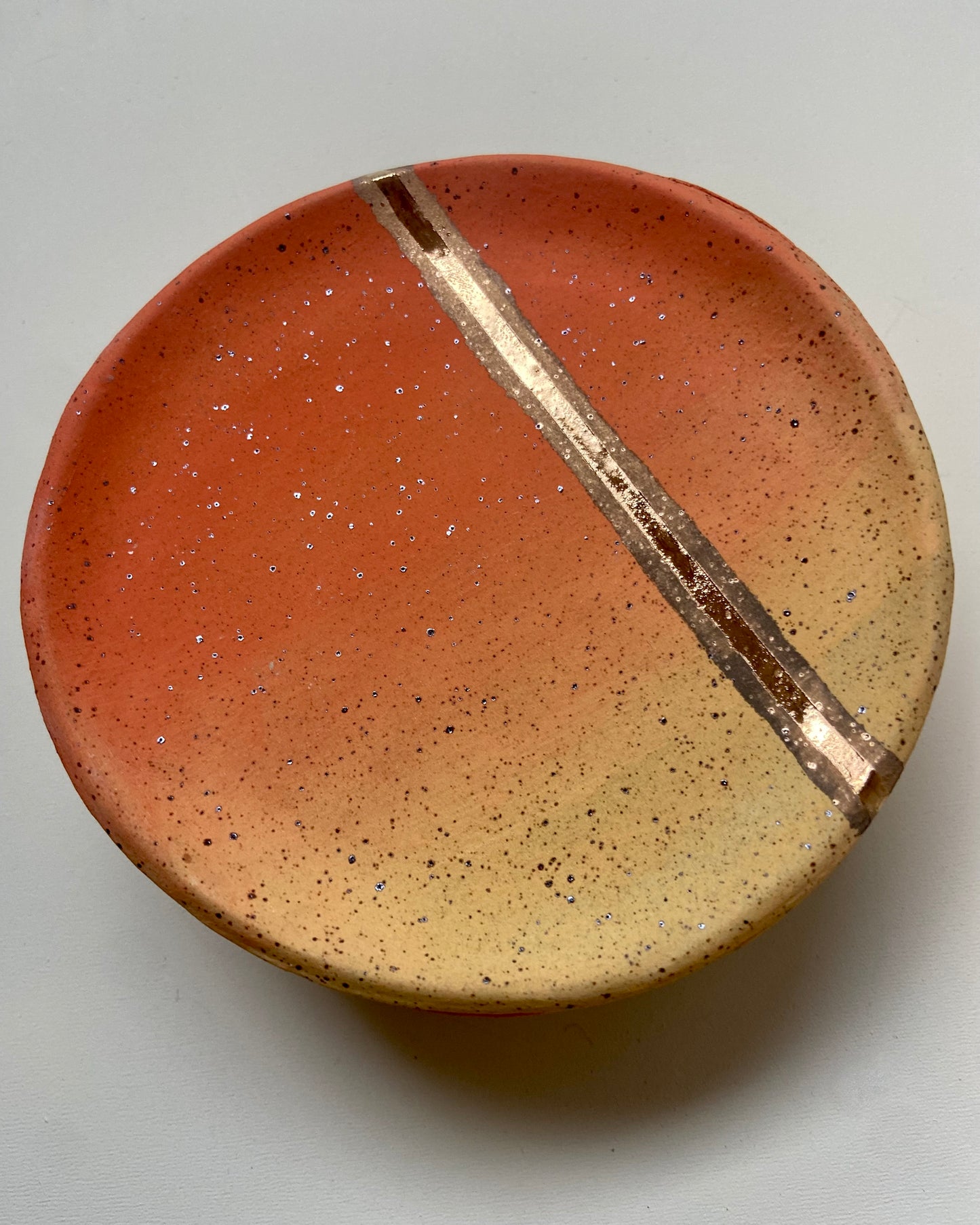 Sunrise - Ceramic Dish with Gold Luster